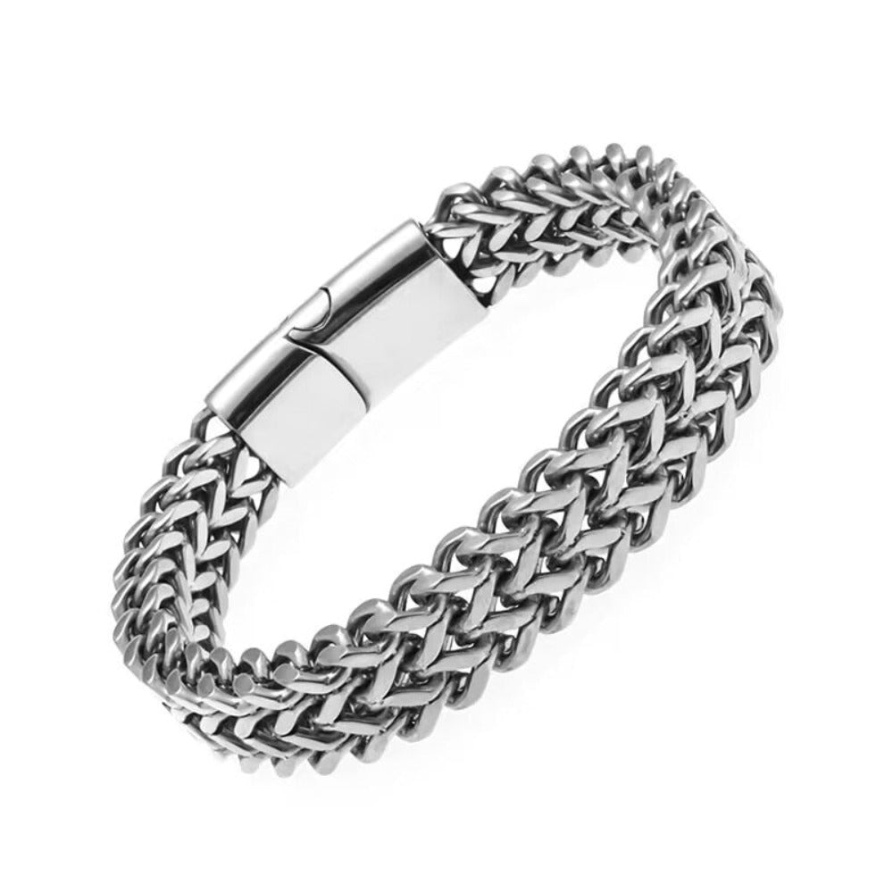 SAMSON Bracelet Silver & 18K Gold - 10mm - S-FORCE™